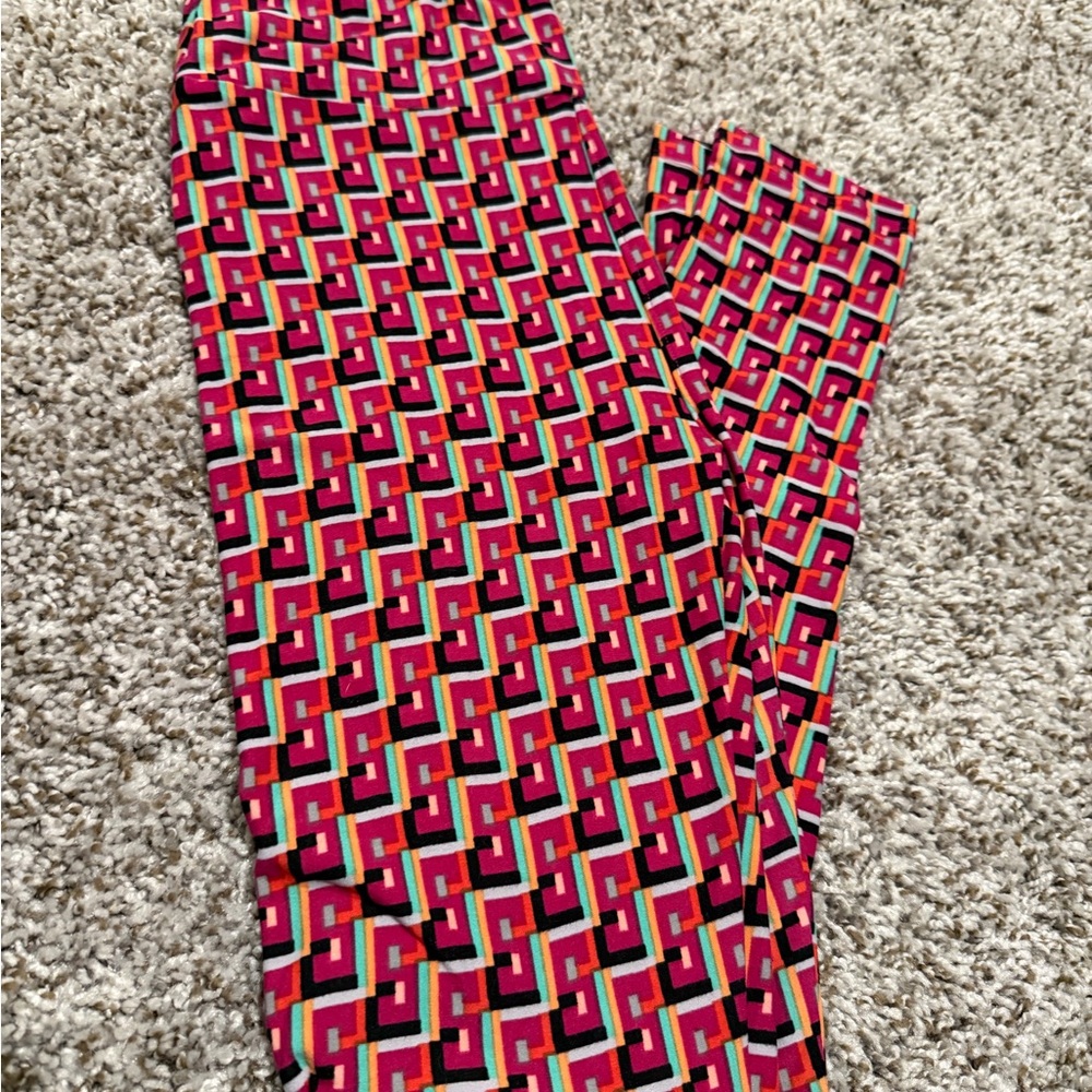 LuLaRoe Multicolor Geometric Leggings